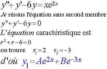 Equation diff�rentielle