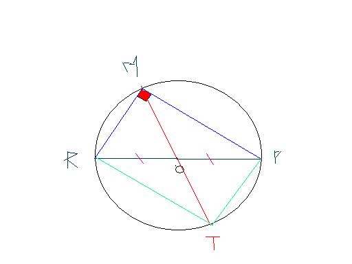 Triangle rectangle, mdiane et cercle circonscrit! DM pr le
