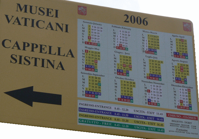 JFF : La chapelle Sixtine.