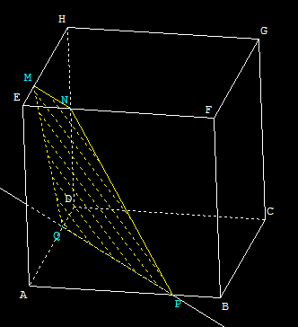 section d un cube