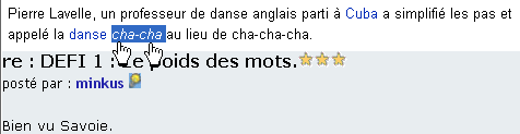 DEFI 1 : Le poids des mots.