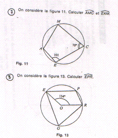 Exercices Angles & Cercles