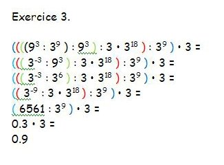 Simplification de puissances