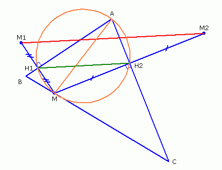 Géométrie euclidienne pas évidente