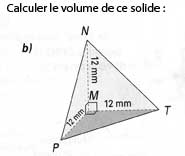 Calcul volume solide