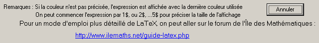 �crire en LaTeX sur Sinequanon