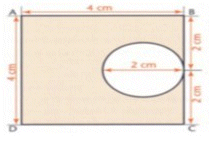barycentre dans une plaque perc�e d\'un disque
