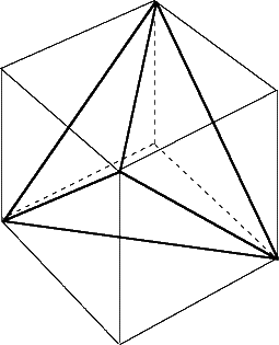 Tétraèdre régulier dans un cube - Forum mathématiques première ...