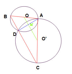 triangle;rectangle;et cercle circonscrit