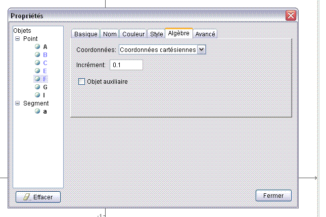 Utilisation du logiciel G�ogebra