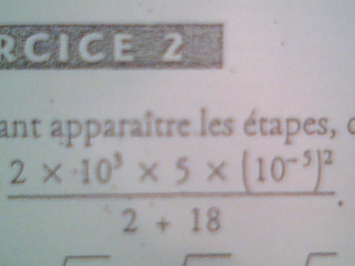 Fractions écriture scientifique..