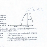 Probl�me exercice sur les d�riv�s.