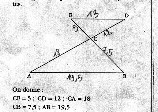 Exercice de type brevet