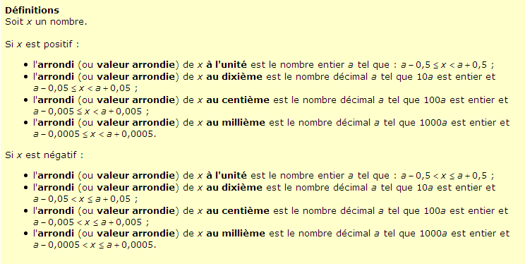 Arrondir un nombre
