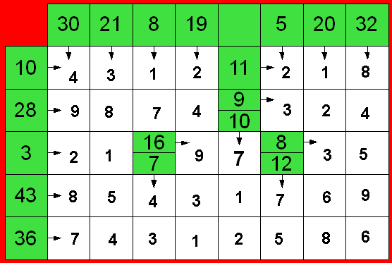 Enigmo 21 : Nombres fl�ch�s  