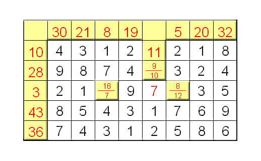 Enigmo 21 : Nombres fl�ch�s  
