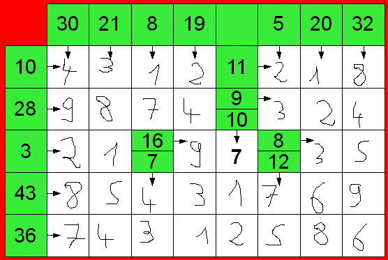 Enigmo 21 : Nombres fl�ch�s  