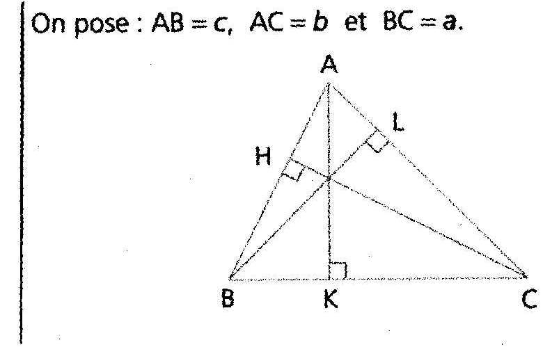  geometrie triangle et cosinus