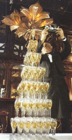 Mariage au champagne.