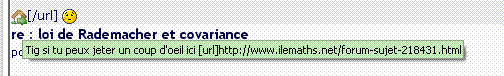 Bug sur un topic