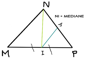 Geomtrie (mediane et triangle)