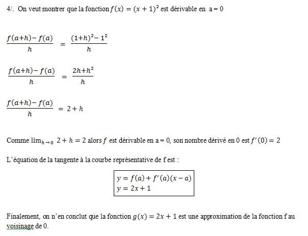 Approximation affine d\'une fonction parabolique