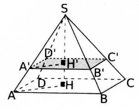 Thales Pyramide Reduction Exercice De Mathematiques De Troisieme 269788