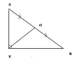 Triangle rectangle et mediane