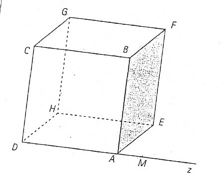 Geometrie dans l\'espace , le cube 