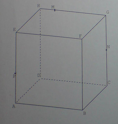 DM de maths (Section cube par plan) 