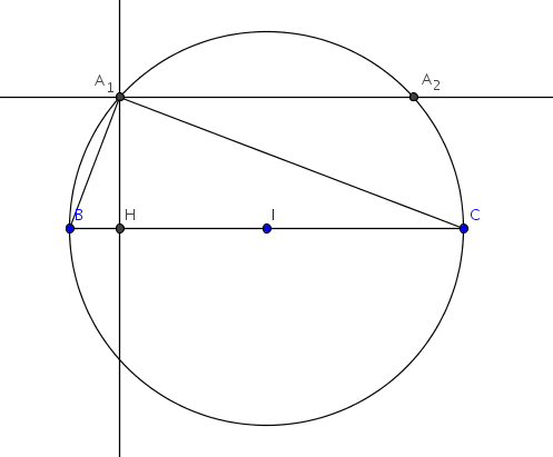 Triangle rectangle et angle inscrit