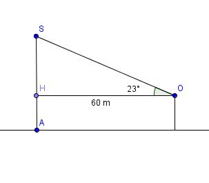 Cosinus , triangle rectangle [exercice]