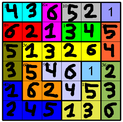 Enigmo 128 : Un sudoku avec des oprations