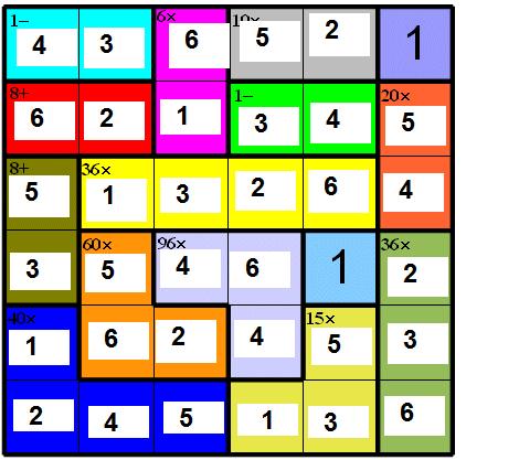 Enigmo 128 : Un sudoku avec des oprations