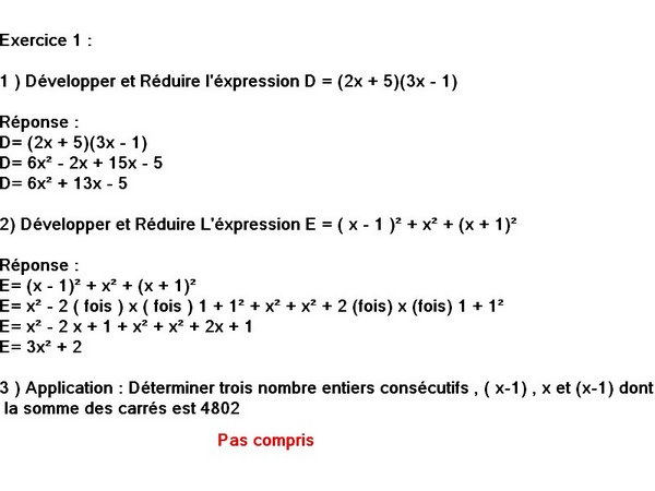 Equation Forum Mathematiques Troisieme Developpement Et Factorisation