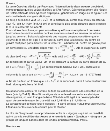 Enigme math�matique : Mais d\'o� viennent les vigognes ?
