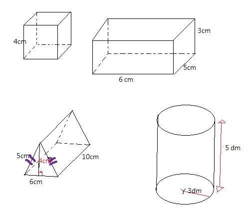 Aire Totale De Chaque Solides .