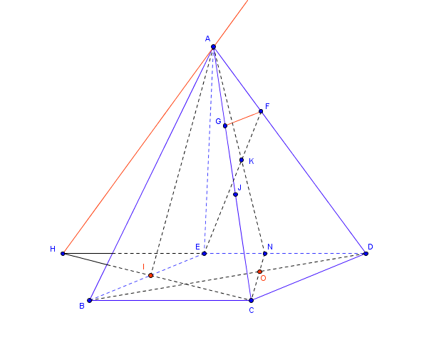 G�ometrie dans l\'espace: intersection et droites secantes