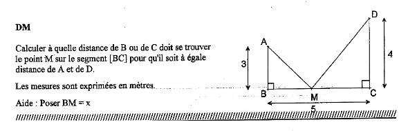 Calcul de distances avec des points