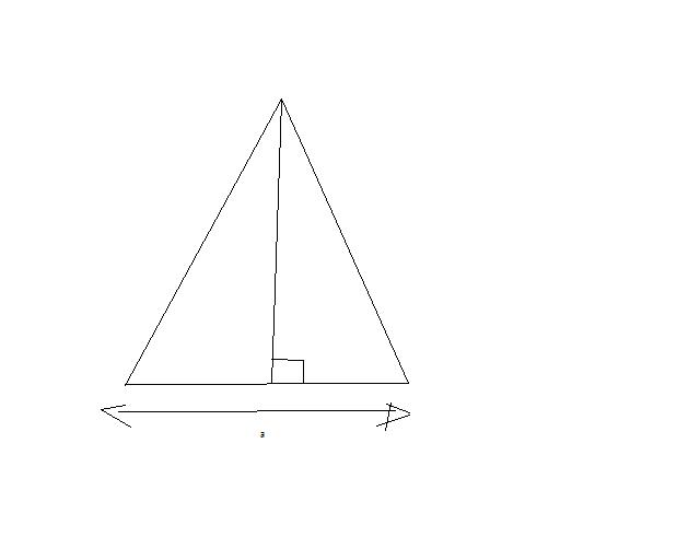 Hauteur d'un triangle équilatéral. exercice de mathématiques de troisième 408818