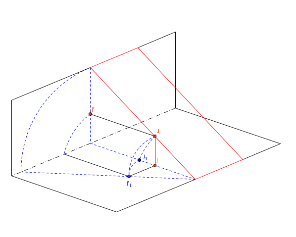 G�om�trie descriptive triangle rectangle