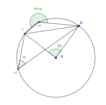 Probl�me sur les angles orient�s