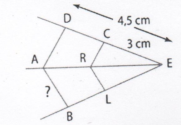 Exercice théorème de Thalès.