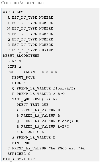 Pgcd