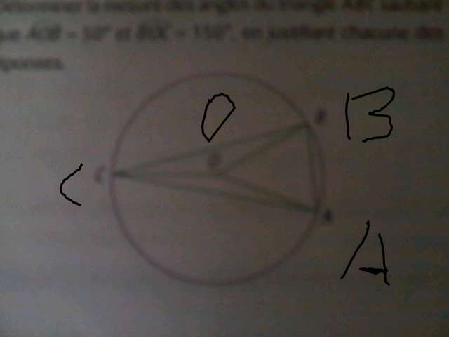  Problme Angle inscrit - angle au centre