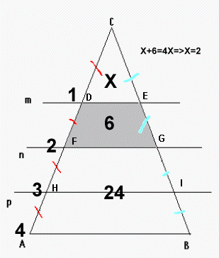 Combien de cm pour le triangle ?