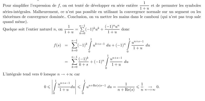 intégrale : exercice de mathématiques de Licence Maths 1e ann - 453908