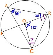 Probleme Triangle dans un cercle