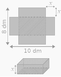 plaque de carton rectangulaire de 8 dm par 10 dm 