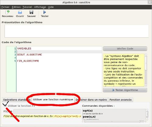 algorithme fonction 